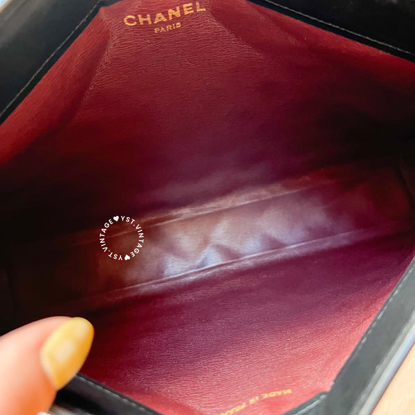 Vintage Chanel 1980's Clutch - Black