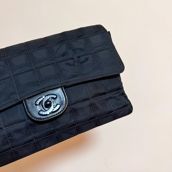 Vintage Chanel Coco Bar Classic Flap CF25 - Black 002