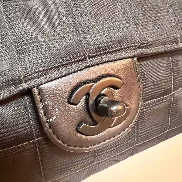 Vintage Chanel Coco Bar Classic Flap CF25 - Black 002