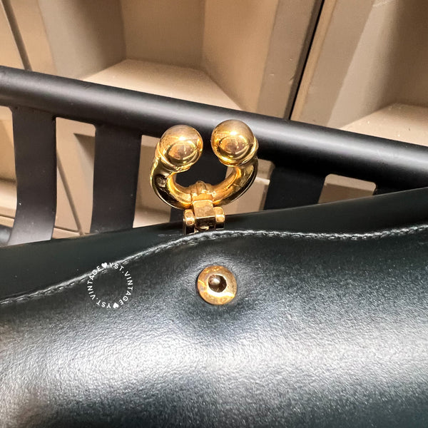 Vintage Gucci Box Handbag - Black