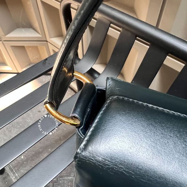 Vintage Gucci Box Handbag - Black