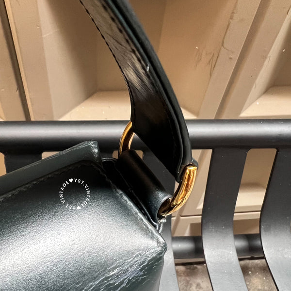 Vintage Gucci Box Handbag - Black