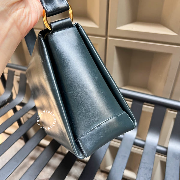 Vintage Gucci Box Handbag - Black