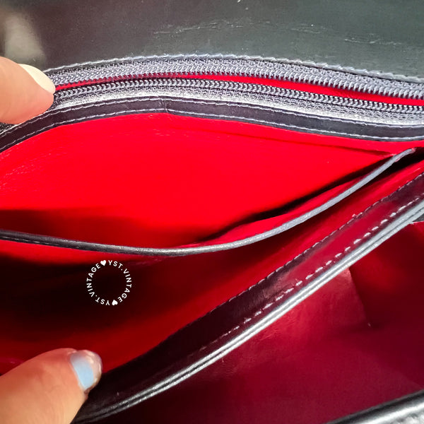 Vintage Gucci Box Handbag - Black