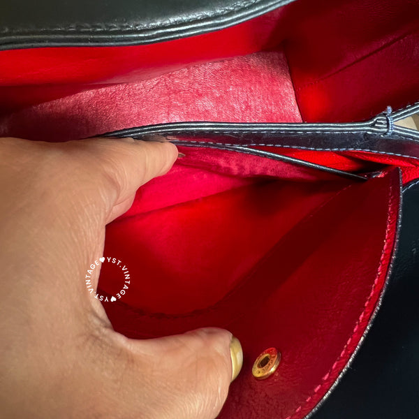 Vintage Gucci Box Handbag - Black