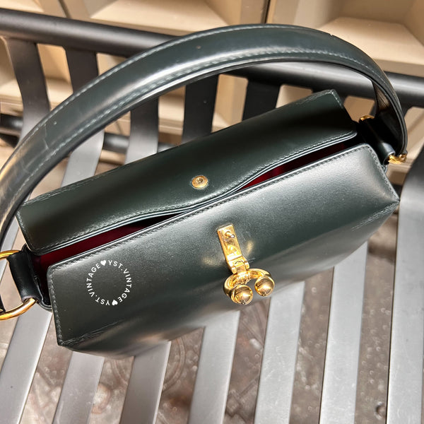 Vintage Gucci Box Handbag - Black