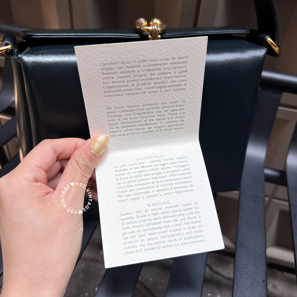 Vintage Gucci Box Handbag - Black