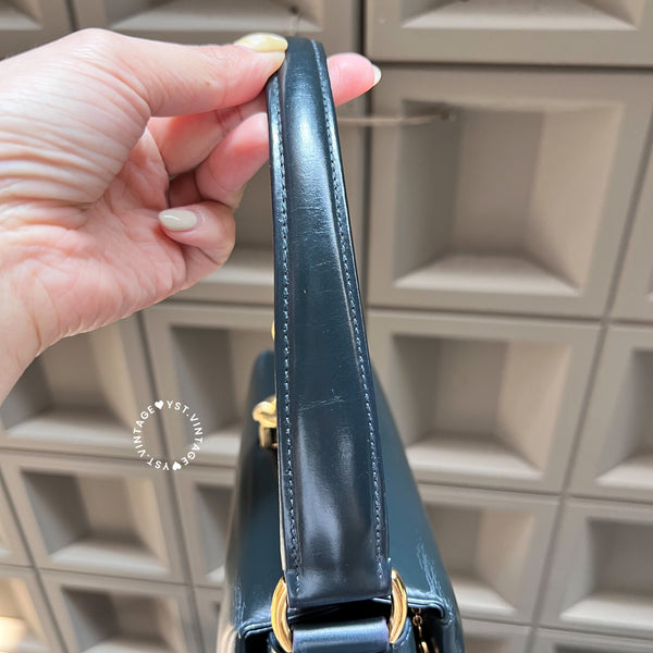 Vintage Gucci Box Handbag - Black