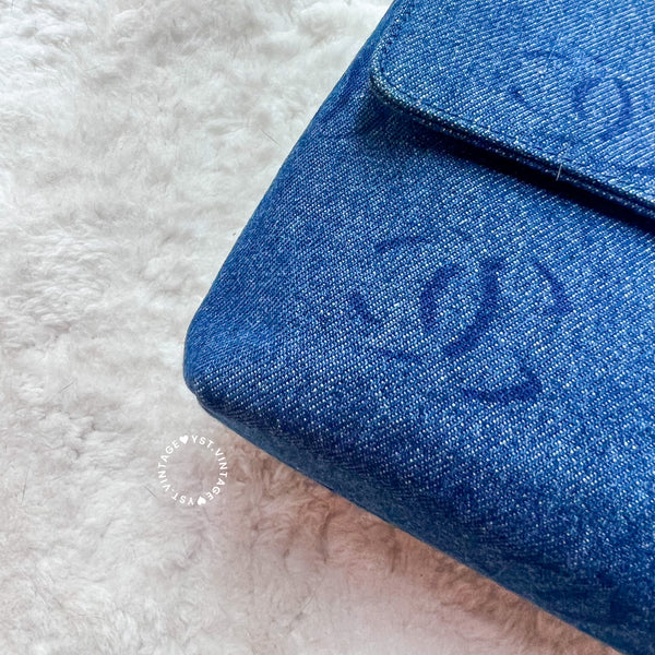 Vintage Chanel Denim Clutch