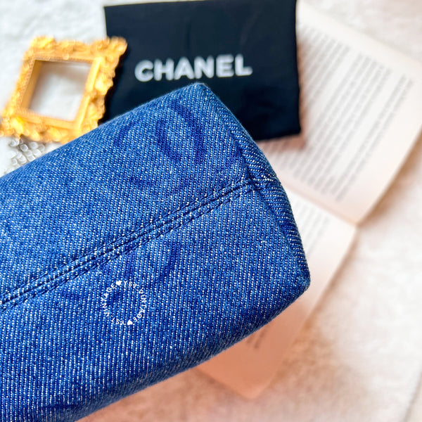 Vintage Chanel Denim Clutch