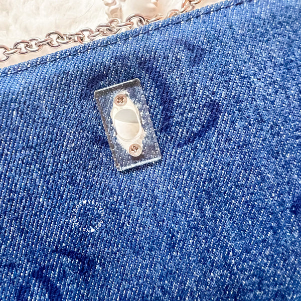 Vintage Chanel Denim Clutch