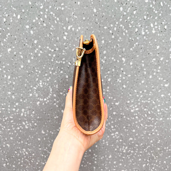 Vintage CELINE Macadam Clutch - Brown