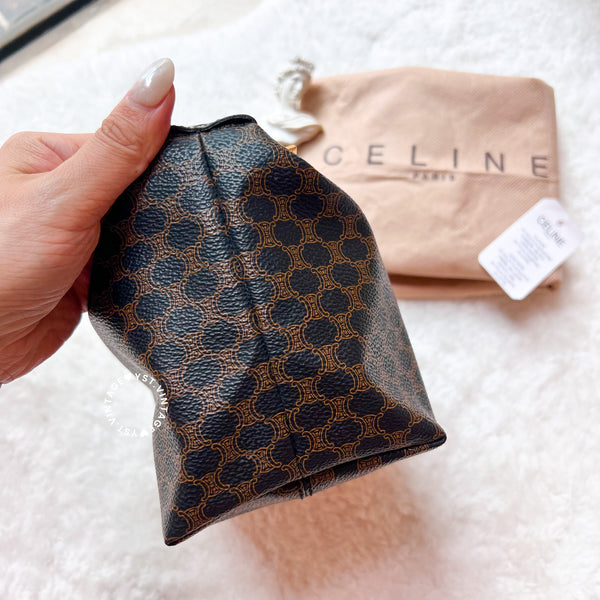 Vintage CELINE Macadam Lunch Box Bag - Black