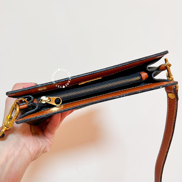 Vintage Fendi Pequin Stripe Mini Shoulder Bag