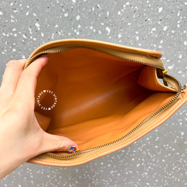 Vintage CELINE Macadam Clutch - Brown