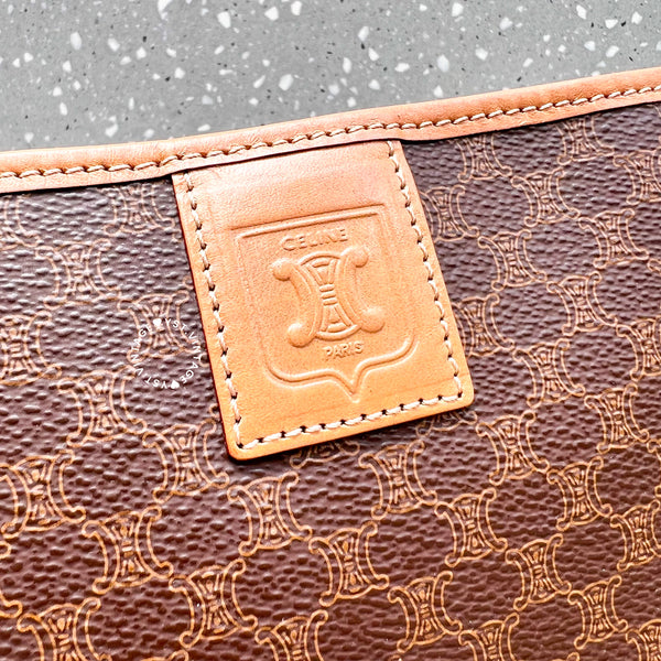 Vintage CELINE Macadam Clutch - Brown
