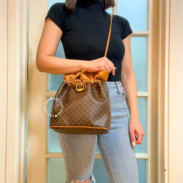 Vintage CELINE Macadam Bucket Bag