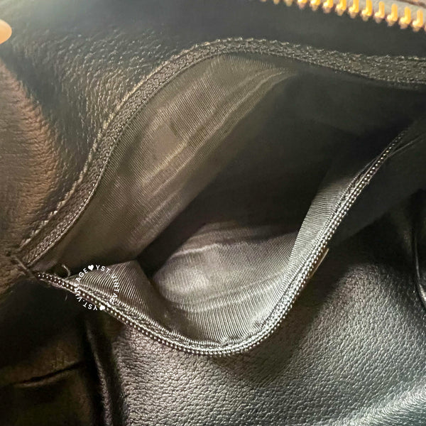 Vintage CELINE Macadam Lunch Box Bag - Black