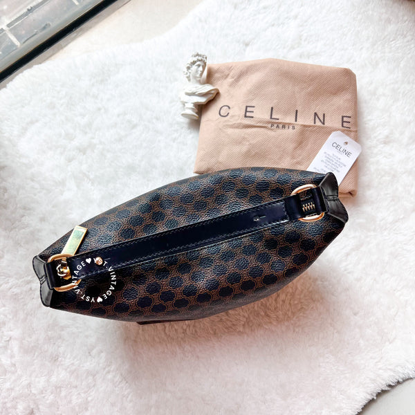 Vintage CELINE Macadam Lunch Box Bag - Black