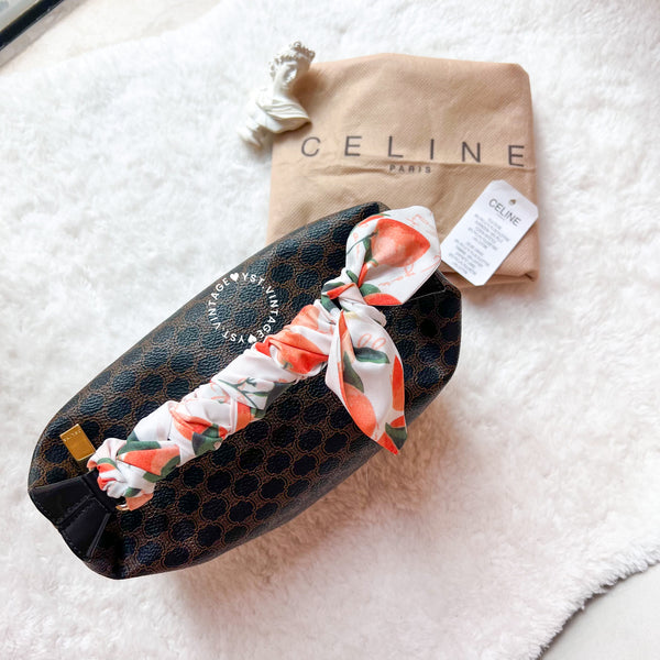 Vintage CELINE Macadam Lunch Box Bag - Black