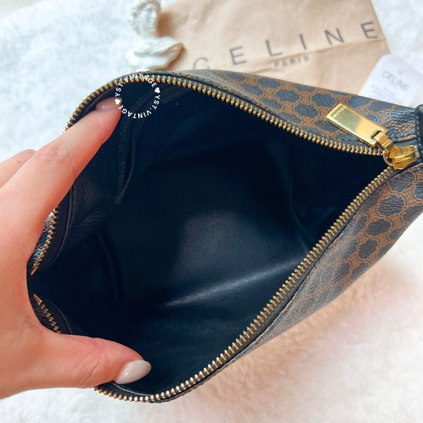 Vintage CELINE Macadam Lunch Box Bag - Black