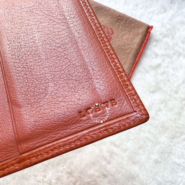Vintage Loewe Card Holder - Black/ Autumn Brown