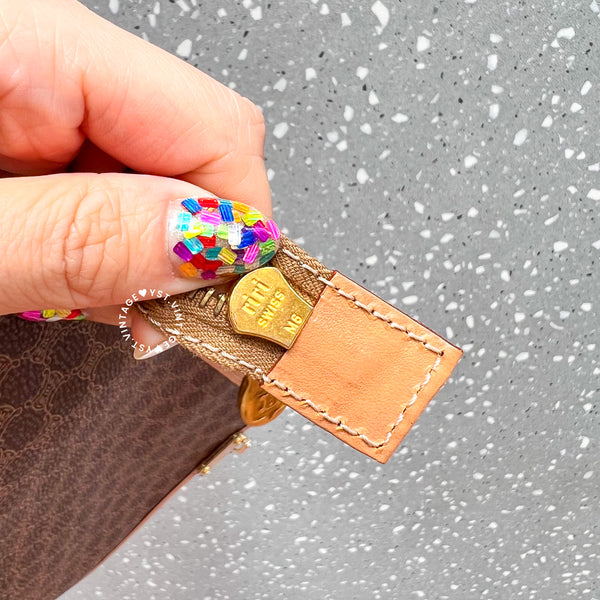 Vintage CELINE Macadam Clutch - Brown