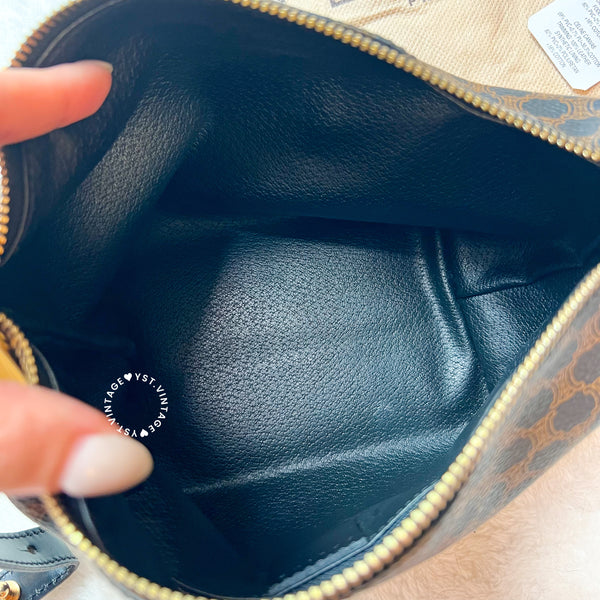 Vintage CELINE Macadam Lunch Box Bag - Black