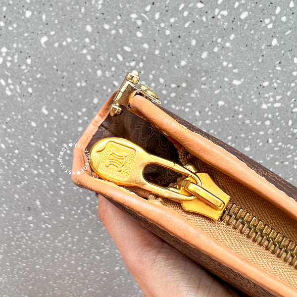 Vintage CELINE Macadam Clutch - Brown