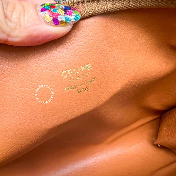 Vintage CELINE Macadam Clutch - Brown