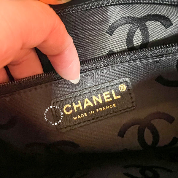 Vintage Chanel Vivian Tote Bag - Black 003