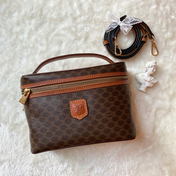 Vintage CELINE Macadam Vanity Bag 005