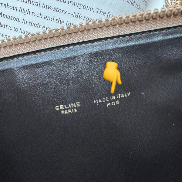 Vintage CELINE CC Clutch - Brown