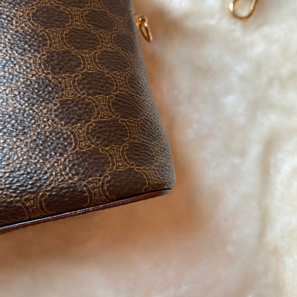 Vintage CELINE Macadam Vanity Bag 005