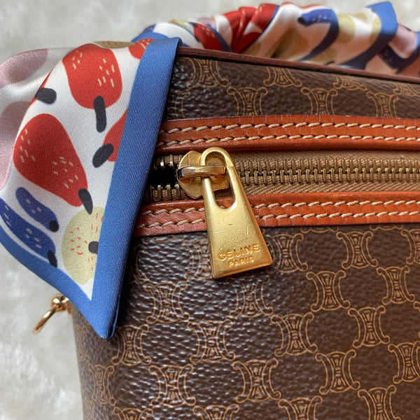 Vintage CELINE Macadam Vanity Bag 005