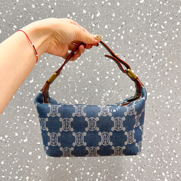 Vintage CELINE Denim Lunch Box Bag