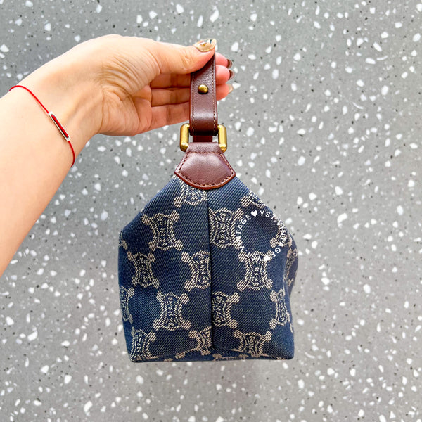 Vintage CELINE Denim Lunch Box Bag