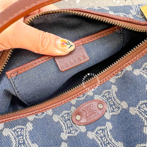 Vintage CELINE Denim Lunch Box Bag