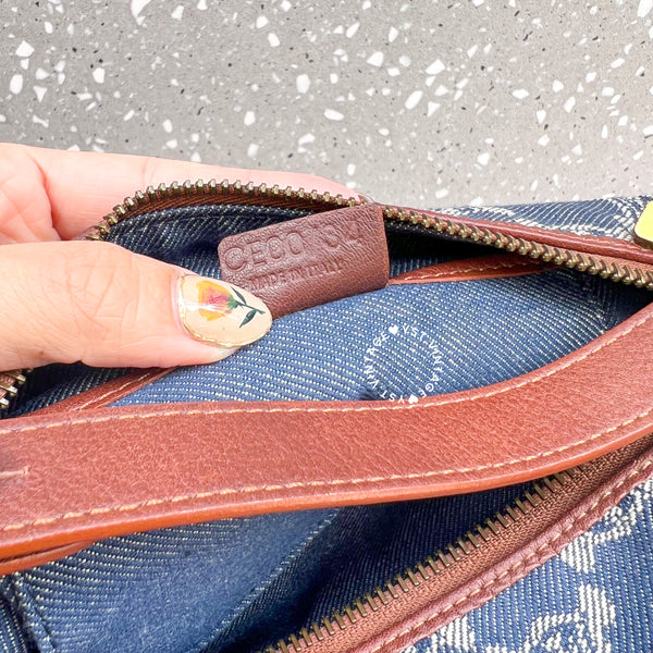 Vintage CELINE Denim Lunch Box Bag