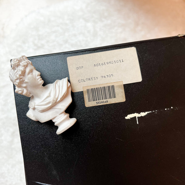 Vintage CHANEL Vertical Vanity Bag - Lambskin Black 006