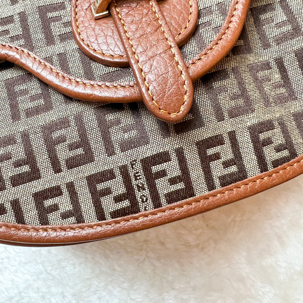 Vintage Fendi Zucca Crossbody/ Shoulder Bag