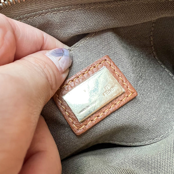 Vintage Fendi Zucca Crossbody/ Shoulder Bag