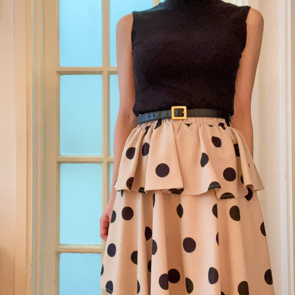 Vintage Chanel Cambon Square Buckle Leather Belt