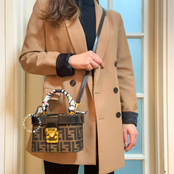【40%OFF】Vintage Fendi Zucca Vanity Bag