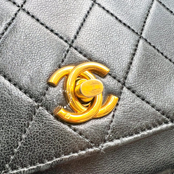 Vintage Chanel Double Flap Bag - Black 003