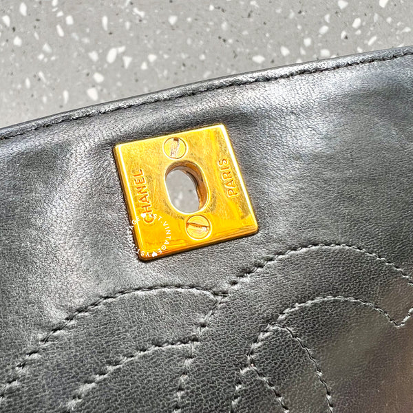 Vintage Chanel Double Flap Bag - Black 003