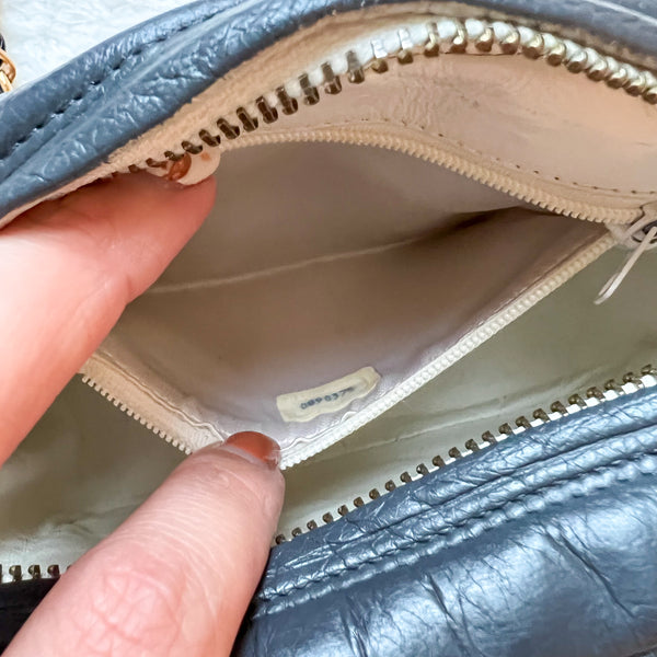 Vintage Chanel Coco Mark Camera Bag With Tassel - Ash x Black