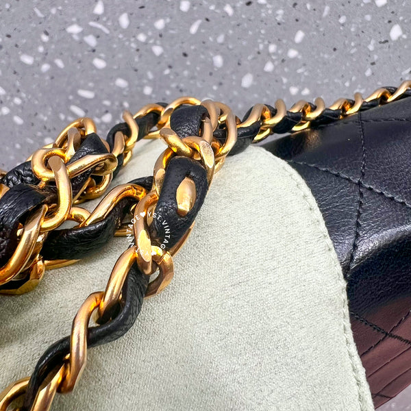 Vintage Chanel Double Flap Bag - Black 003