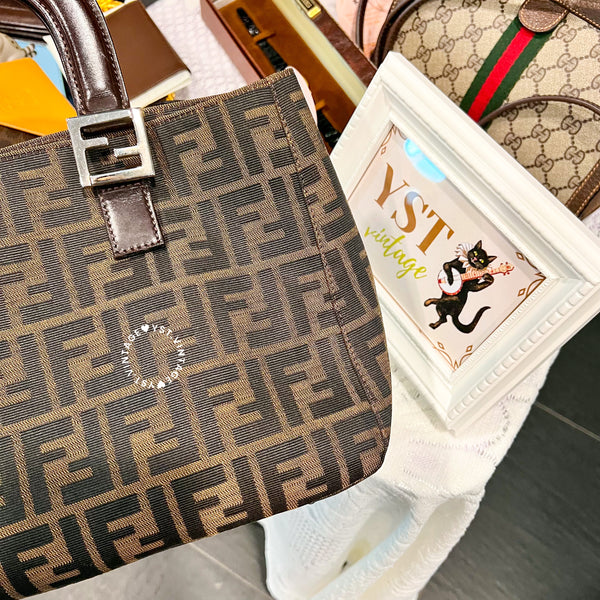 Vintage Fendi Zucca Tote Bag
