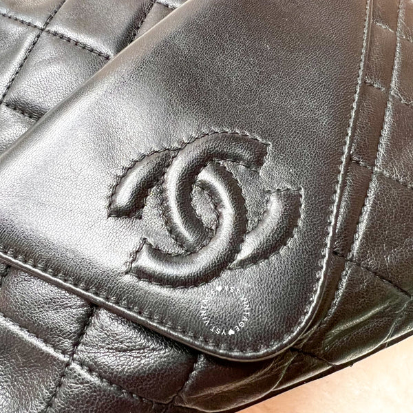 Vintage Chanel Square Camera Bag With Tassel - Black 003